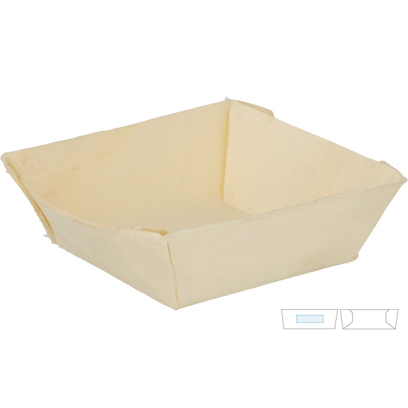 Wooden Square Barquettes Wooden Square Barquettes